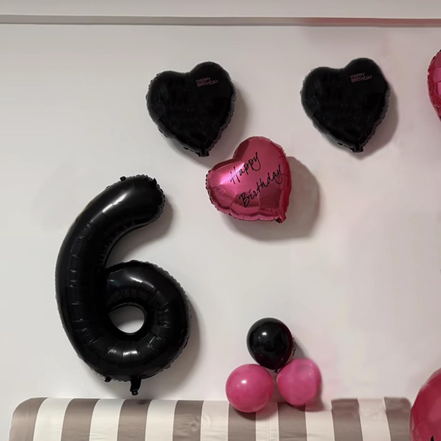 Kelfuoya 40inch Black Number 16 Digital Balloon – Jumbo Mylar Foil Party Decor