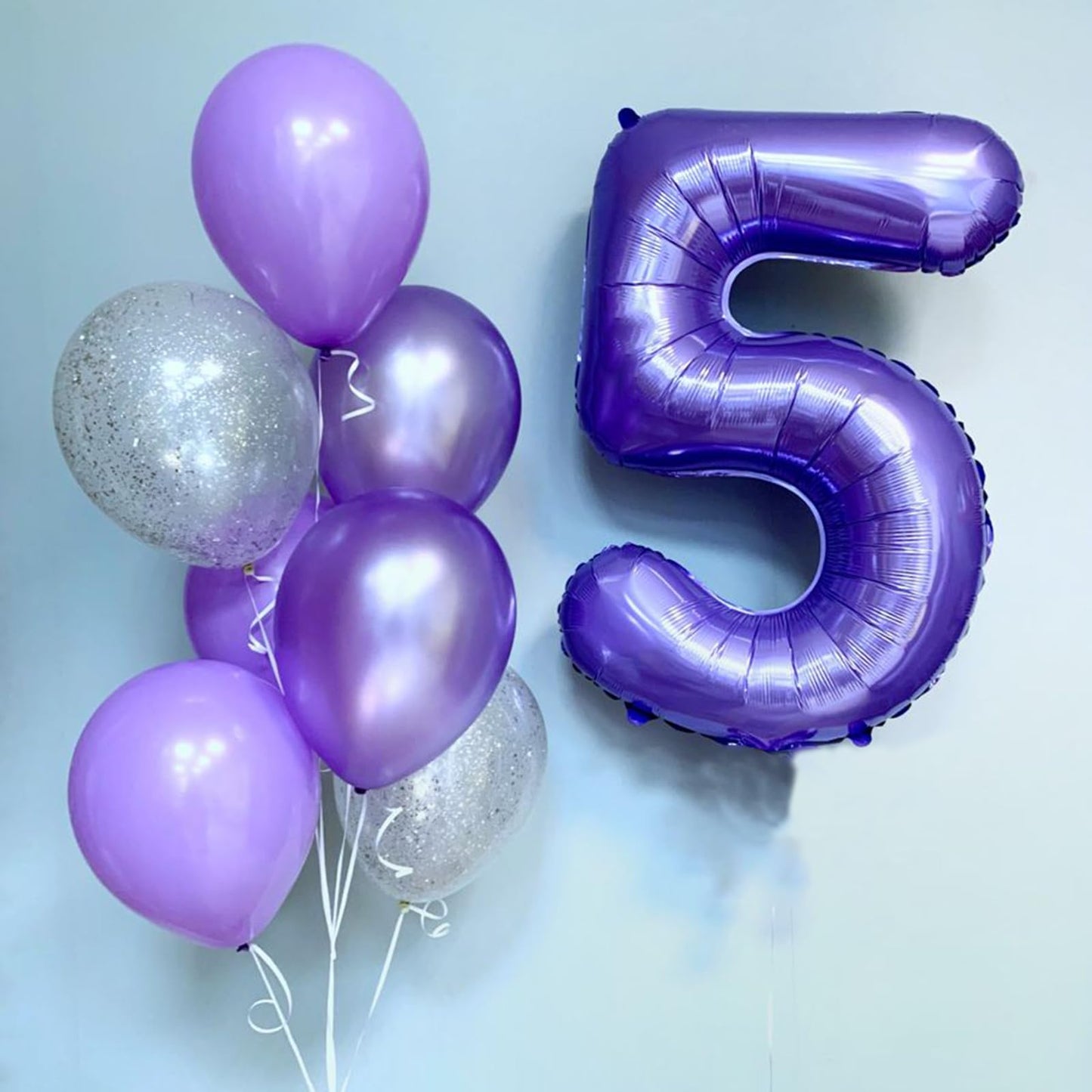 Kelfuoya 40-Inch Purple Number 50 Balloon – Jumbo Mylar Foil Party Decor
