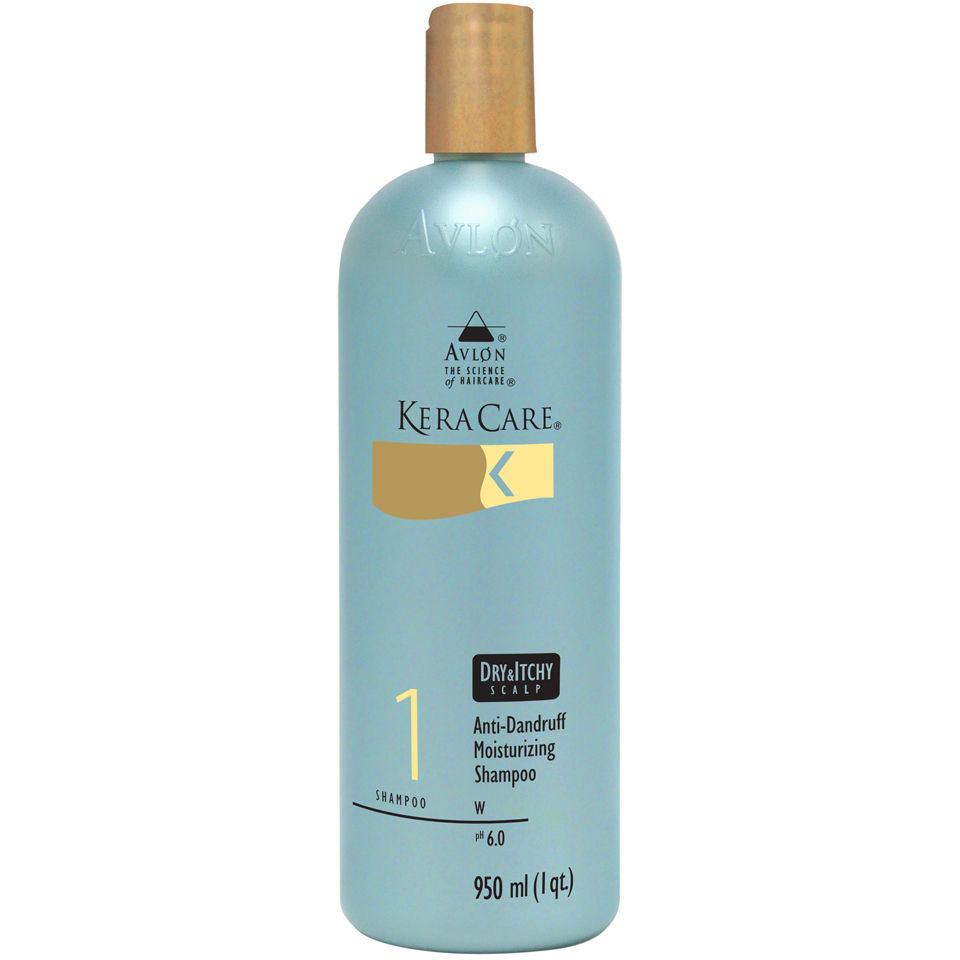Keracare Dry & Itchy Scalp Anti-Dandruff Moisturizing Shampoo 32 oz / 950 ml - For Dry, Itchy & Flaky Scalps