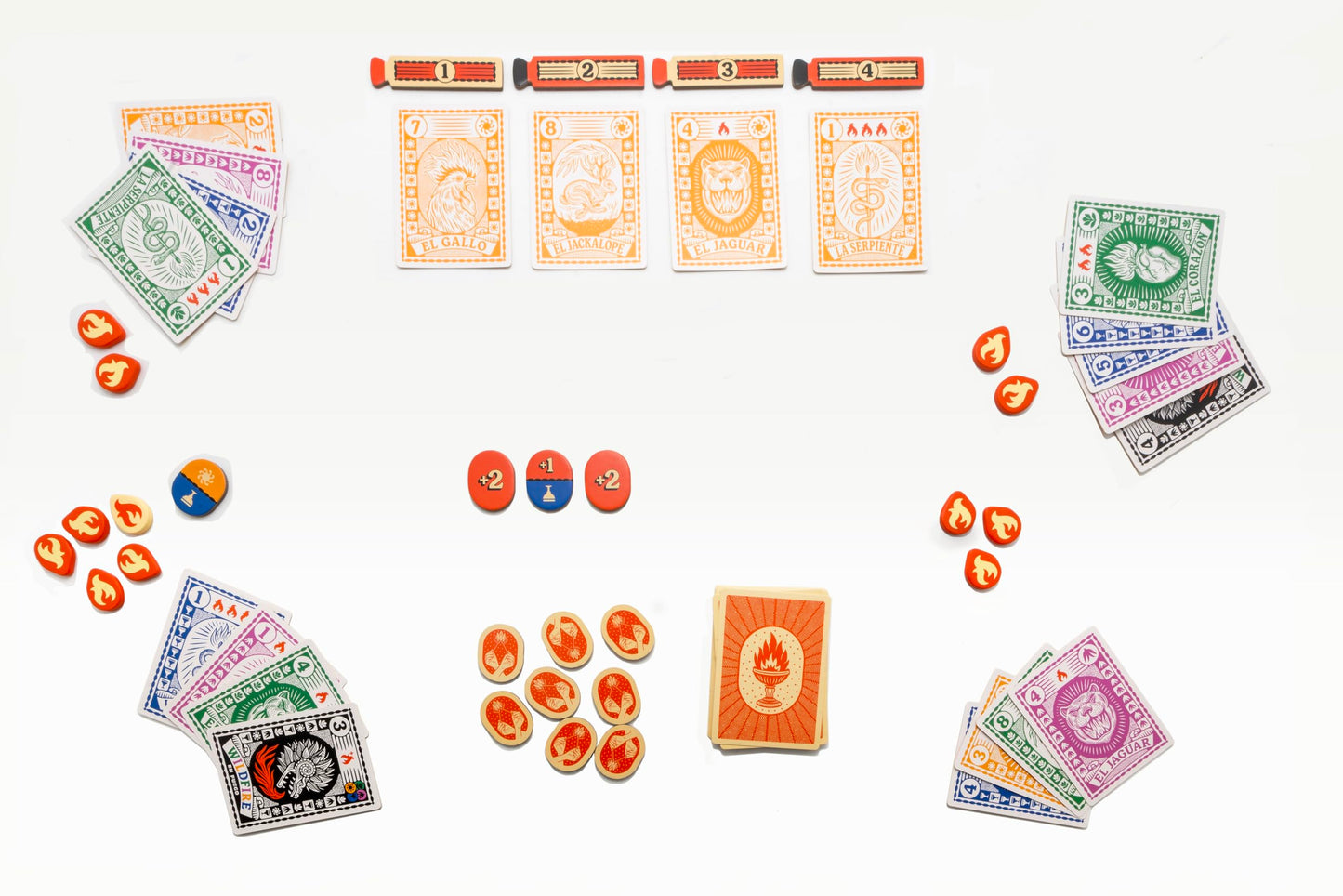Keymaster Games Fuego – Quick, Strategic Trick-Taking Card Game for 2-4 Players (Travel-Friendly)