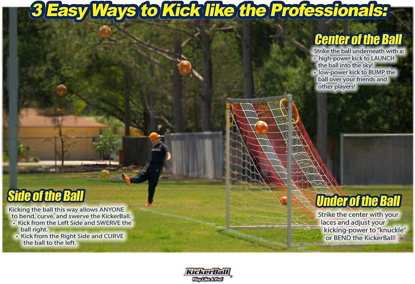 Kickerball Swerve & Curve Size 4 Soccer Ball – Indoor & Outdoor Training