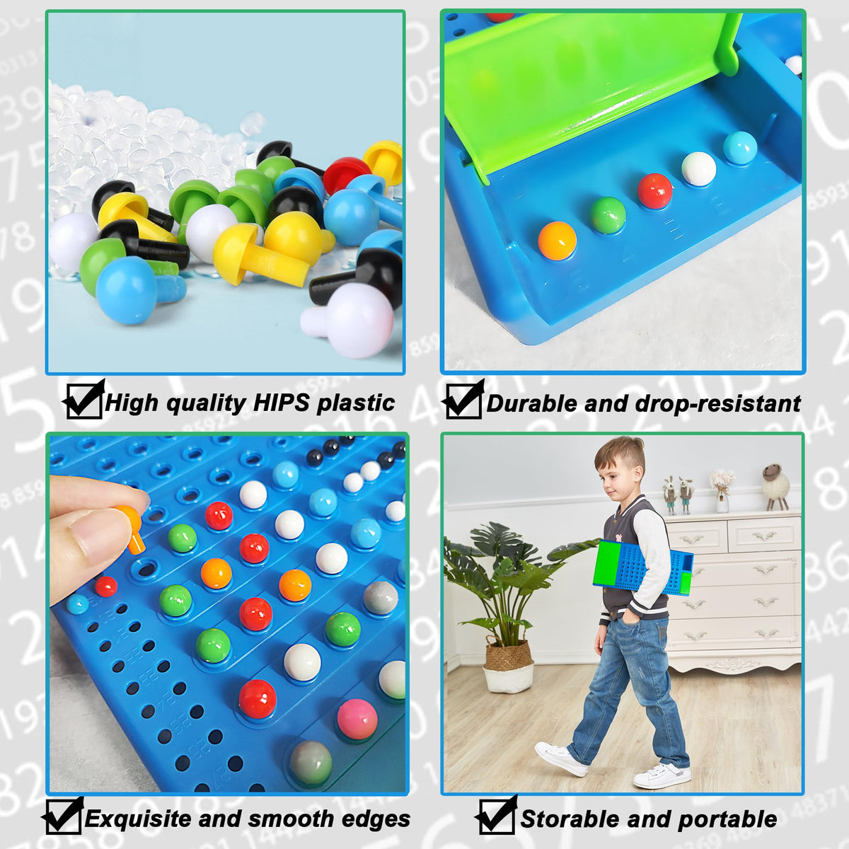 KIDAMI Code Breaker Board Game - 2-Player STEM Puzzle for Family Travel
