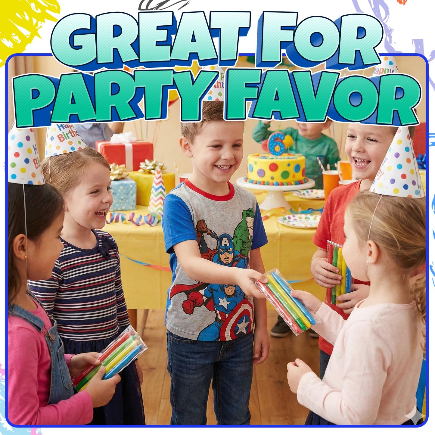 KiddieLoot Twistable Crayons Bulk 100 Pack – 25 Sets of 4, No Sharpening, Mess-Free Coloring for Kids