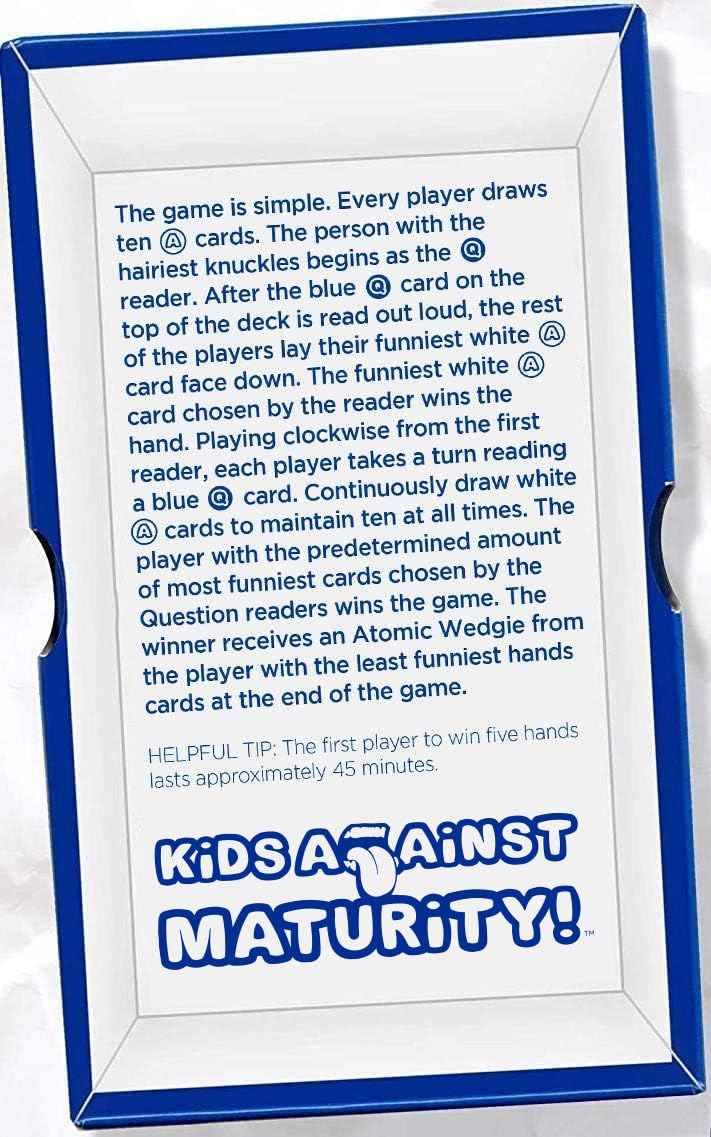 Kids Against Maturity: Funny Family Card Game for Kids & Adults | 600 Cards