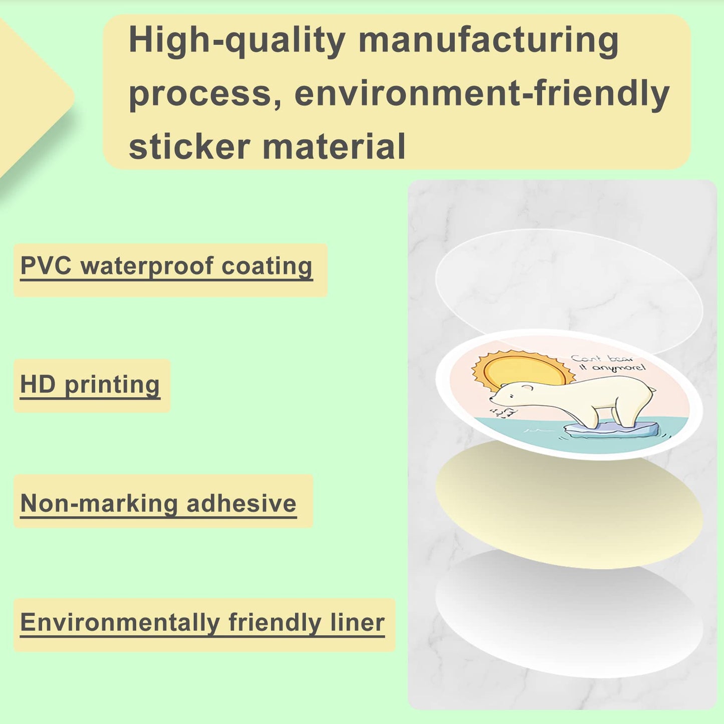 Kigibo Earth Day Stickers Pack – 200 Pcs Waterproof Vinyl Decals for Water Bottles & More