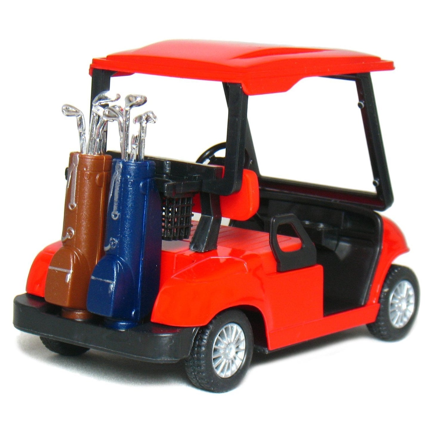 KinsFun Golf Cart 4.5-Inch Die Cast Model with Pullback Action – Red
