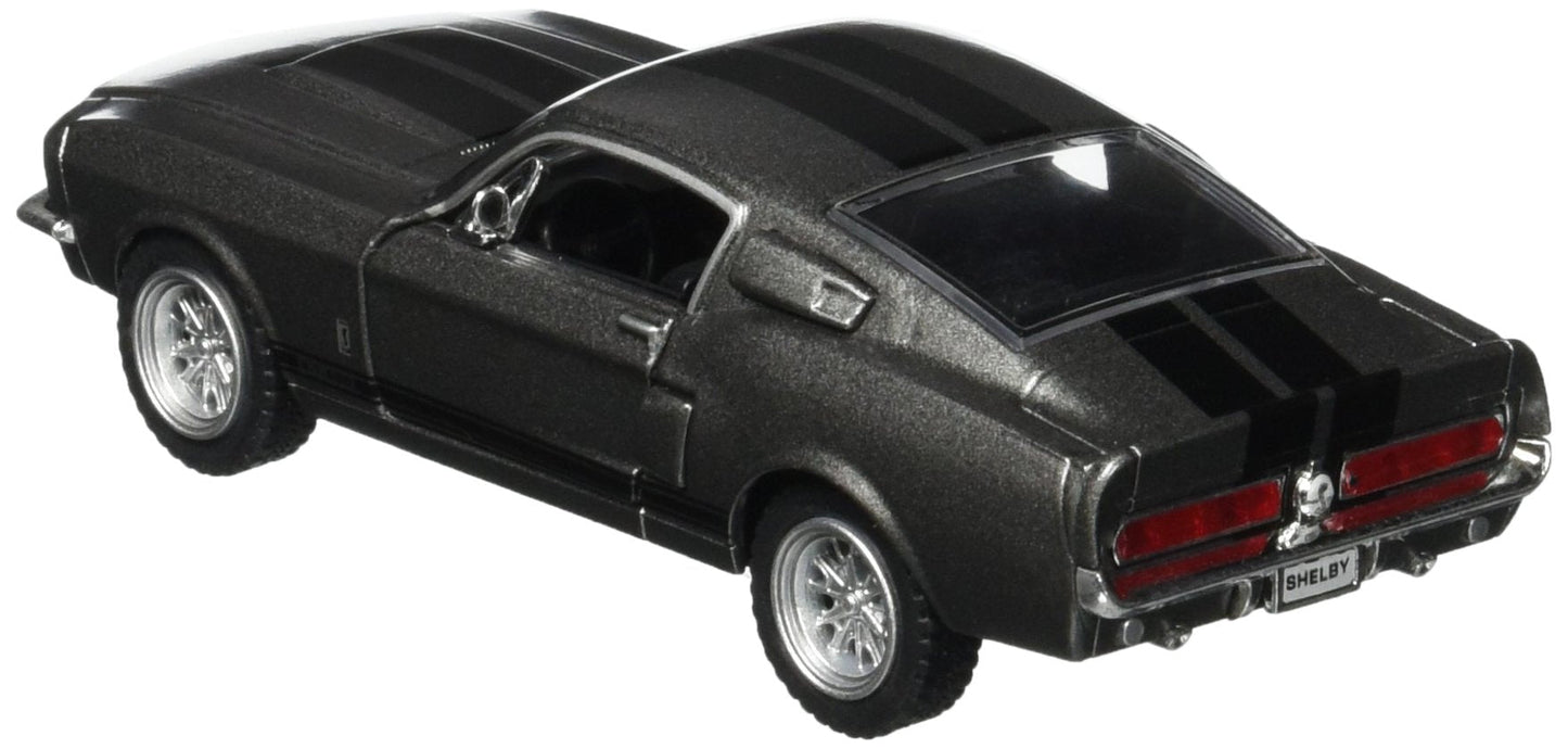 KiNSMART 1967 Ford Shelby Mustang GT500 1:38 Die-Cast Model Car - 5-inch Grey