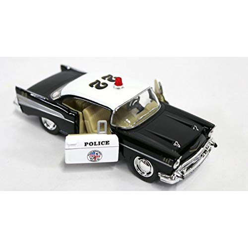 KiNSMART 1957 Chevy Bel Air Coupe 1:40 Scale Die Cast Toy Car – Rescue Police