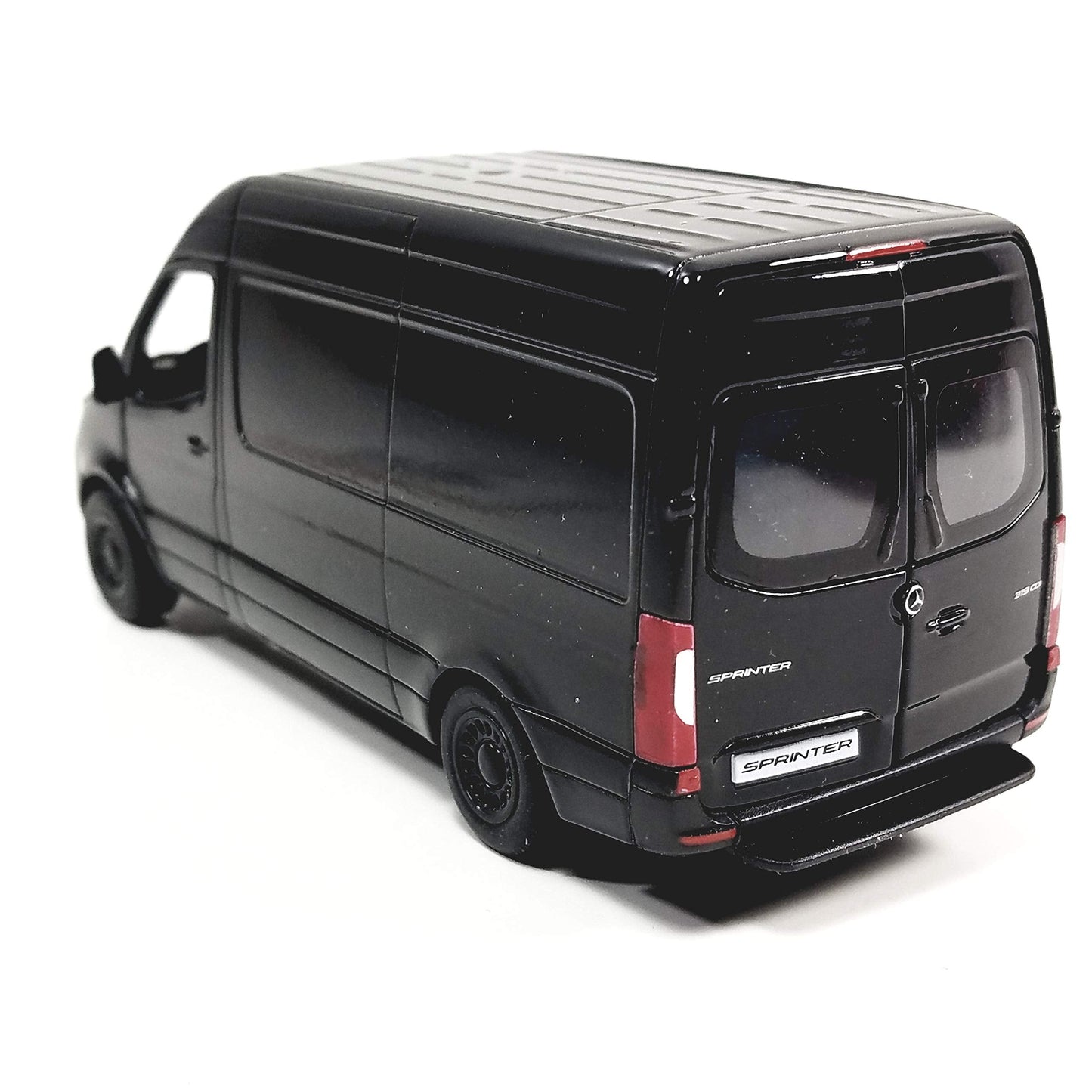 KiNSMART Mercedes-Benz Sprinter Cargo Van 1:48 Die-Cast Model – Pull-Back Action, Black
