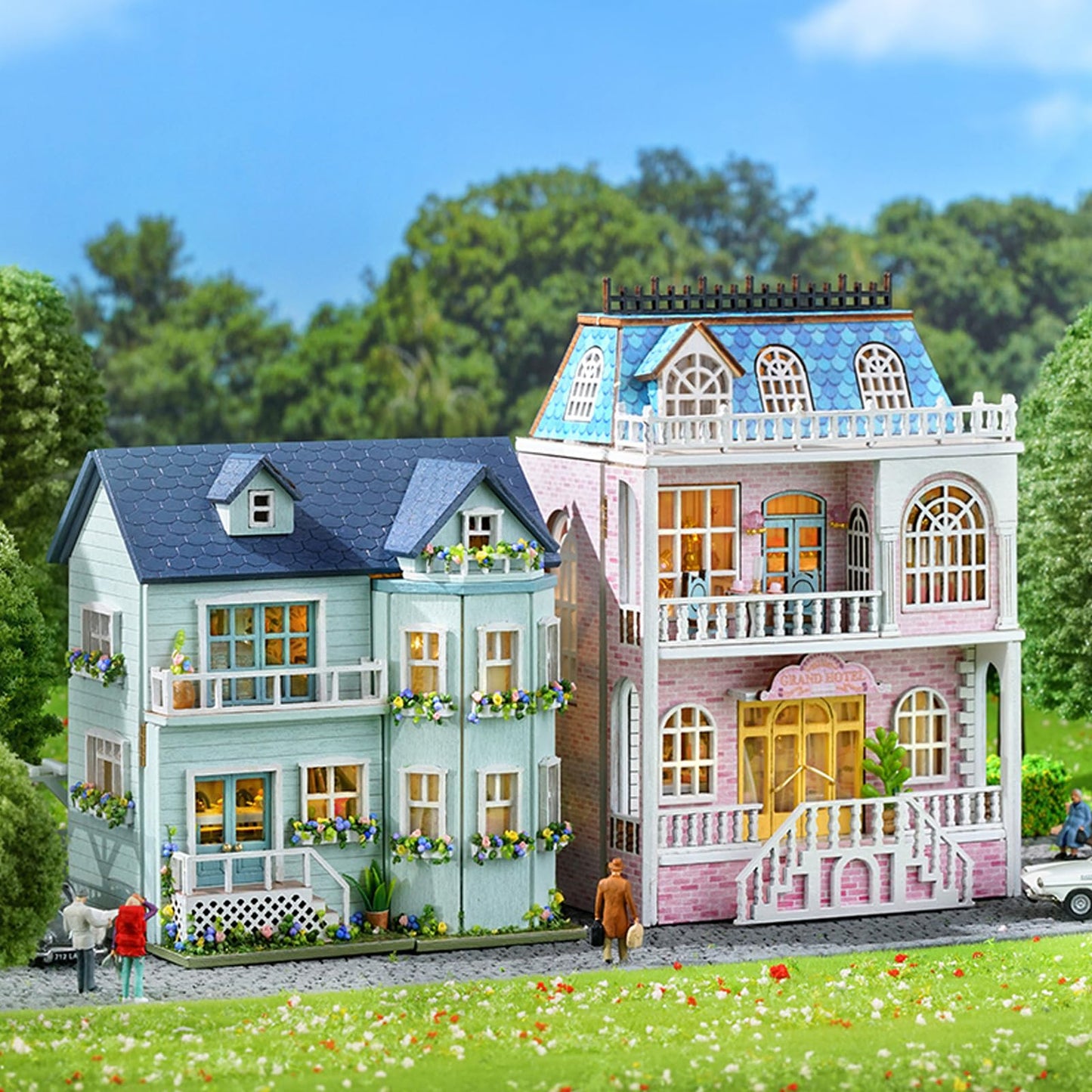 Kisoy Romantic Dollhouse Kit – Creative DIY Gift & Cozy Decor