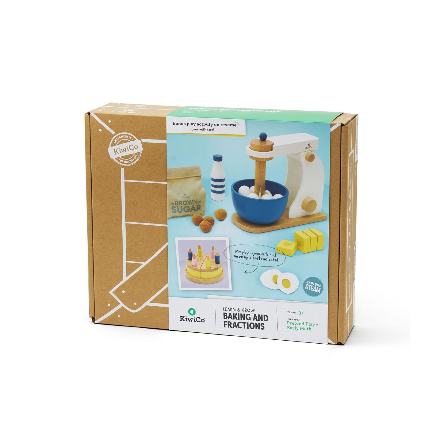 KiwiCo Bake-a-Cake Stand Mixer | Kids Baking Gift Set for Ages 3+