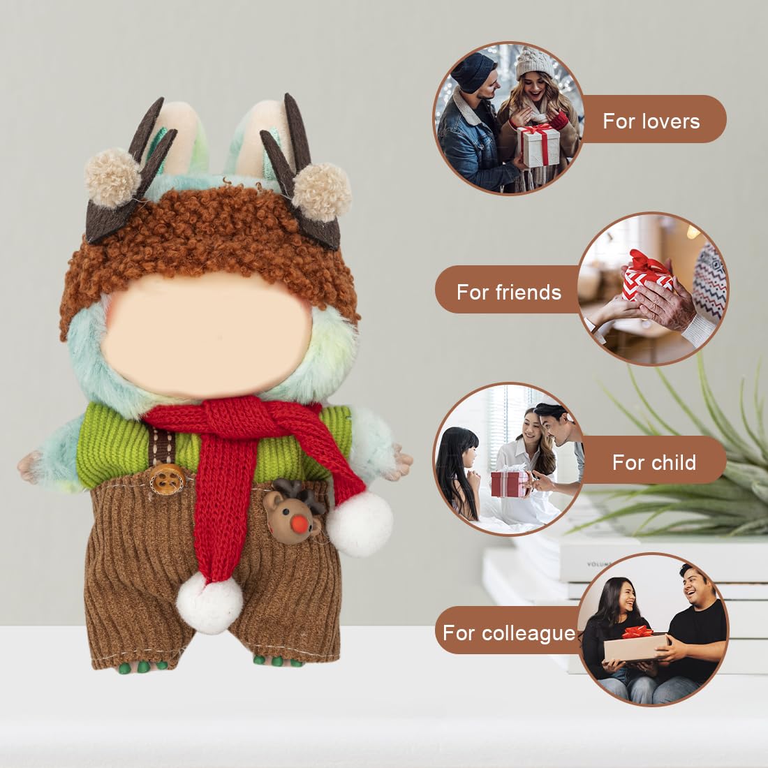 KIYEREE Clothes for Lububu 17cm Dolls – Dress-Up Outfit with Accessories