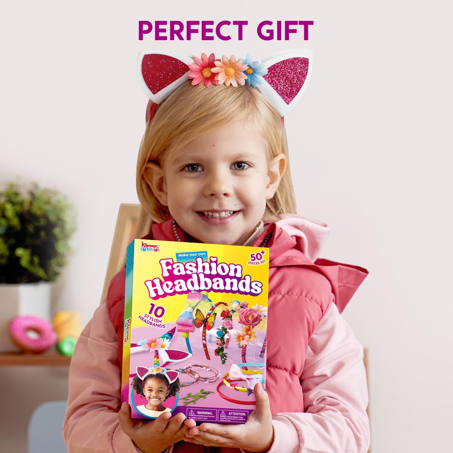 Klever Kits Headband Making Kit for Girls | DIY Hair Accessories & Flower Crowns