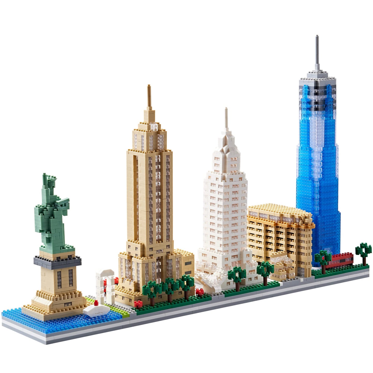 KLMEi City Architecture NYC Skyline Micro Building Blocks Set for Adults – 3452 Pieces