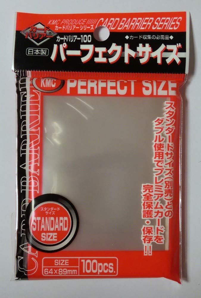 KMC Perfect Barrier Card Sleeves (100 Pack) - Clear 64x89mm