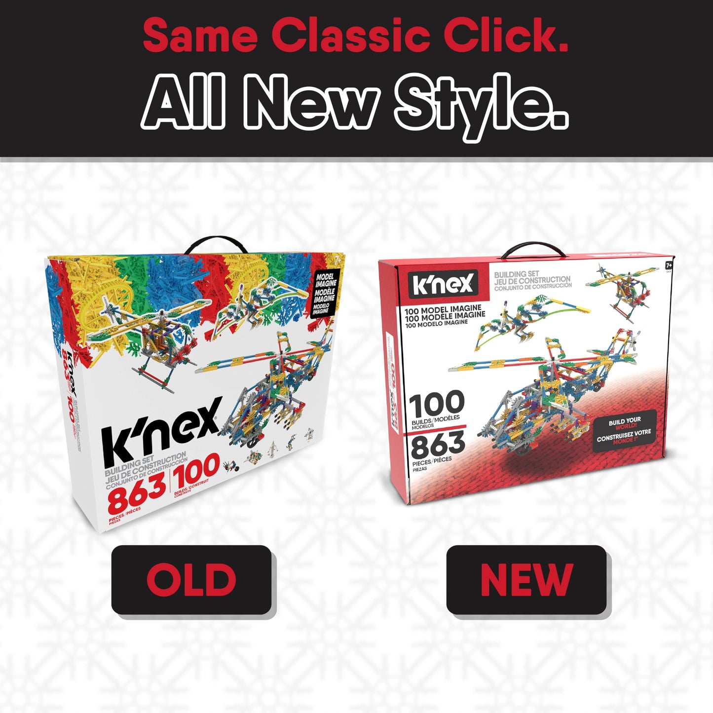 K'NEX 100 Model Building Set – 863 Pieces | STEM Construction for Ages 7+