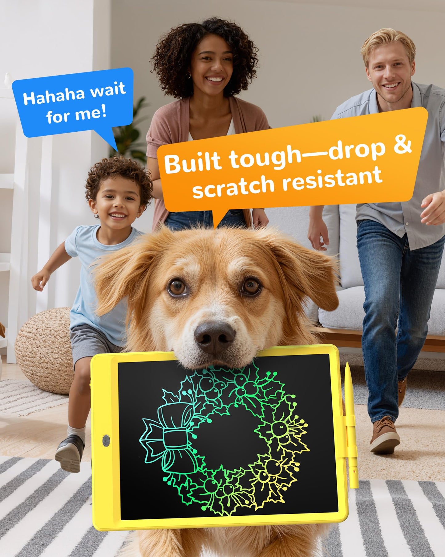 KOKODI LCD Writing Tablet – 10-Inch Colorful Doodle Board for Kids Aged 3-6 | Reusable, Erasable