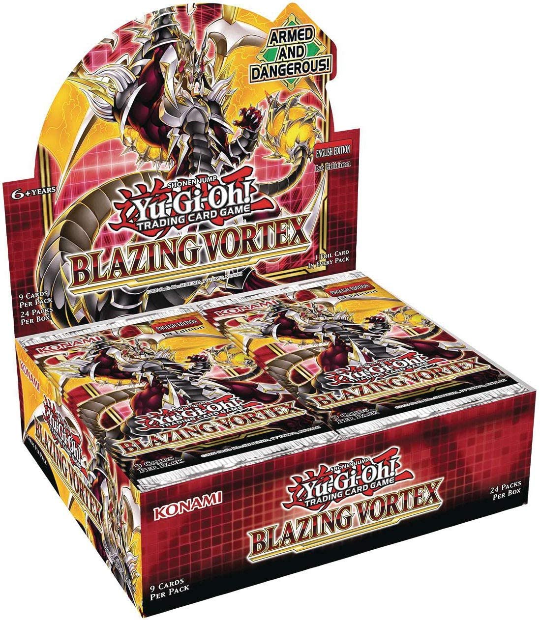 Konami Yu-Gi-Oh! Blazing Vortex Booster Box – 24 Packs | 100 New Cards
