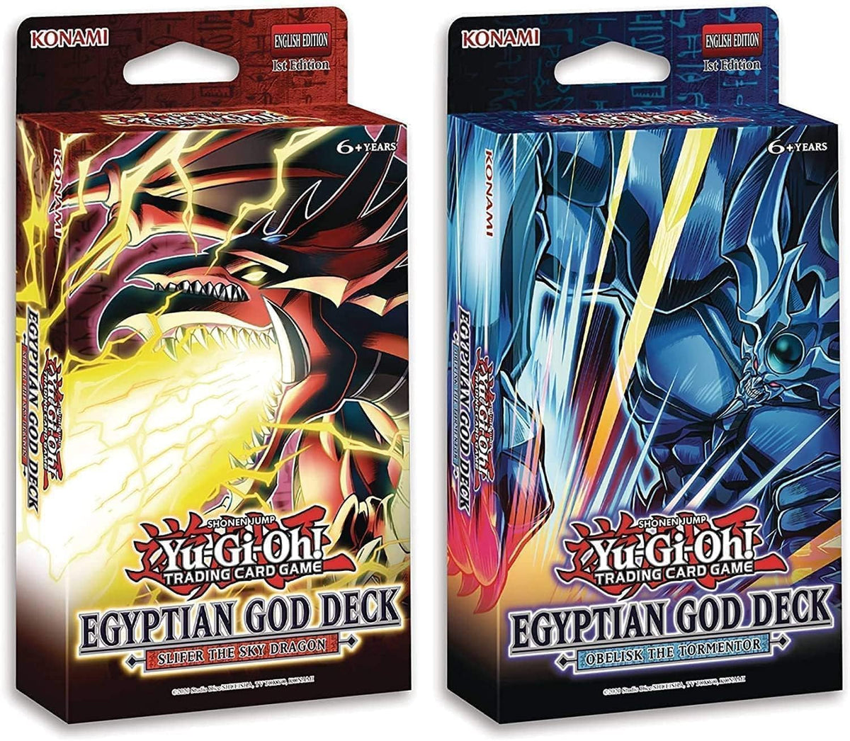 Yu-Gi-Oh! Egyptian God Decks: Slifer the Sky Dragon & Obelisk the Tormentor - Konami Official