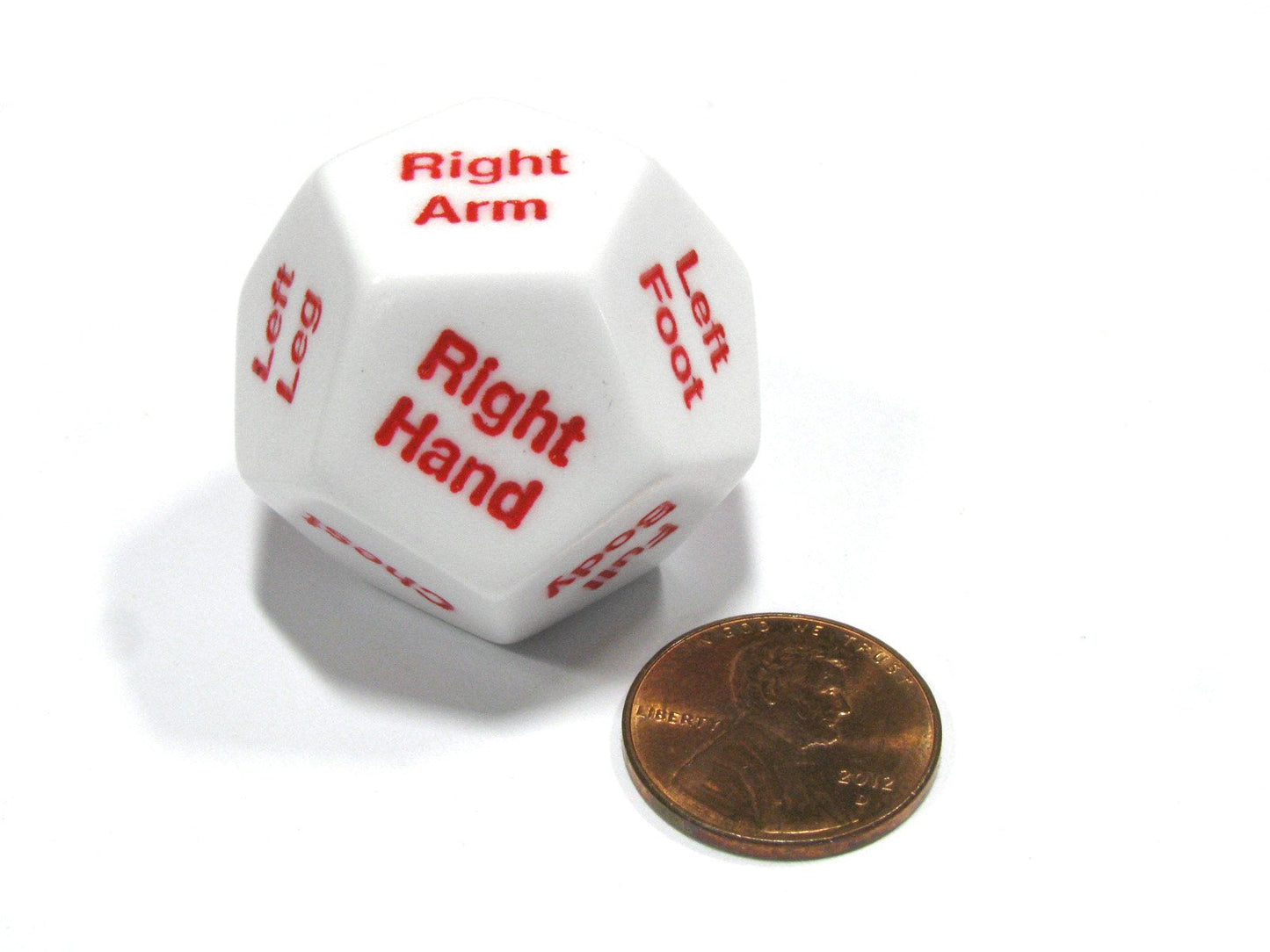 Koplow Games One D12 28mm Critical Location Body Hit Dice - RPG Combat Die