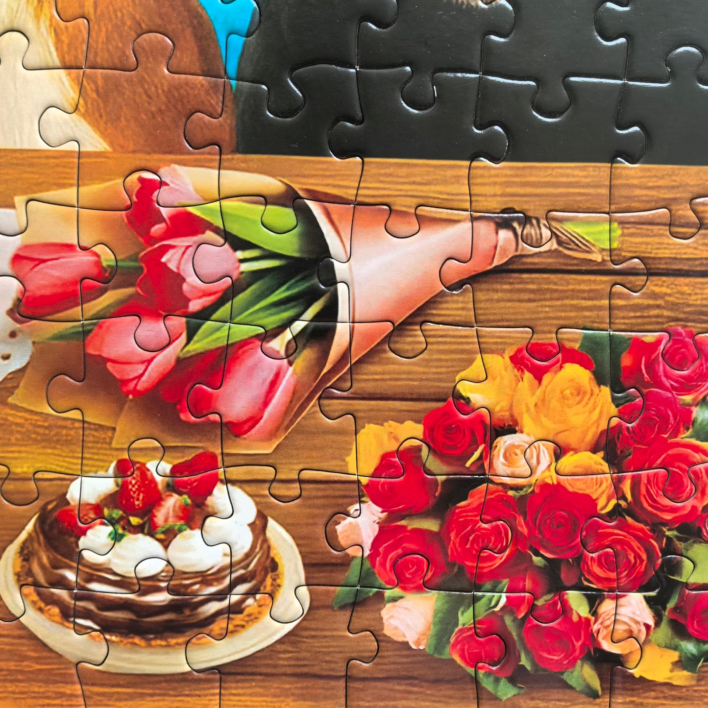 Kribin 300-Piece Jigsaw Puzzle – Puppy Birthday Party | Large Piece for Kids & Adults