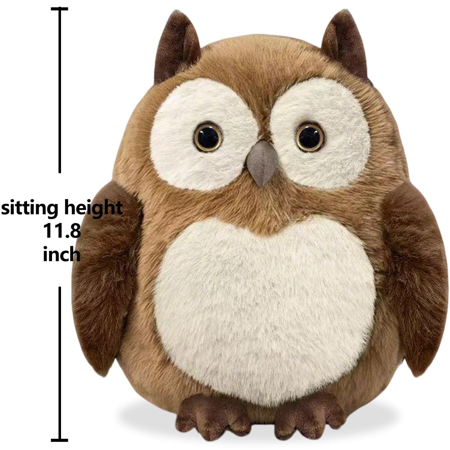 KUUDESOXX Owl Stuffed Animal – Plush Owl Toy for Kids & Adults | Cozy Bedtime Companion