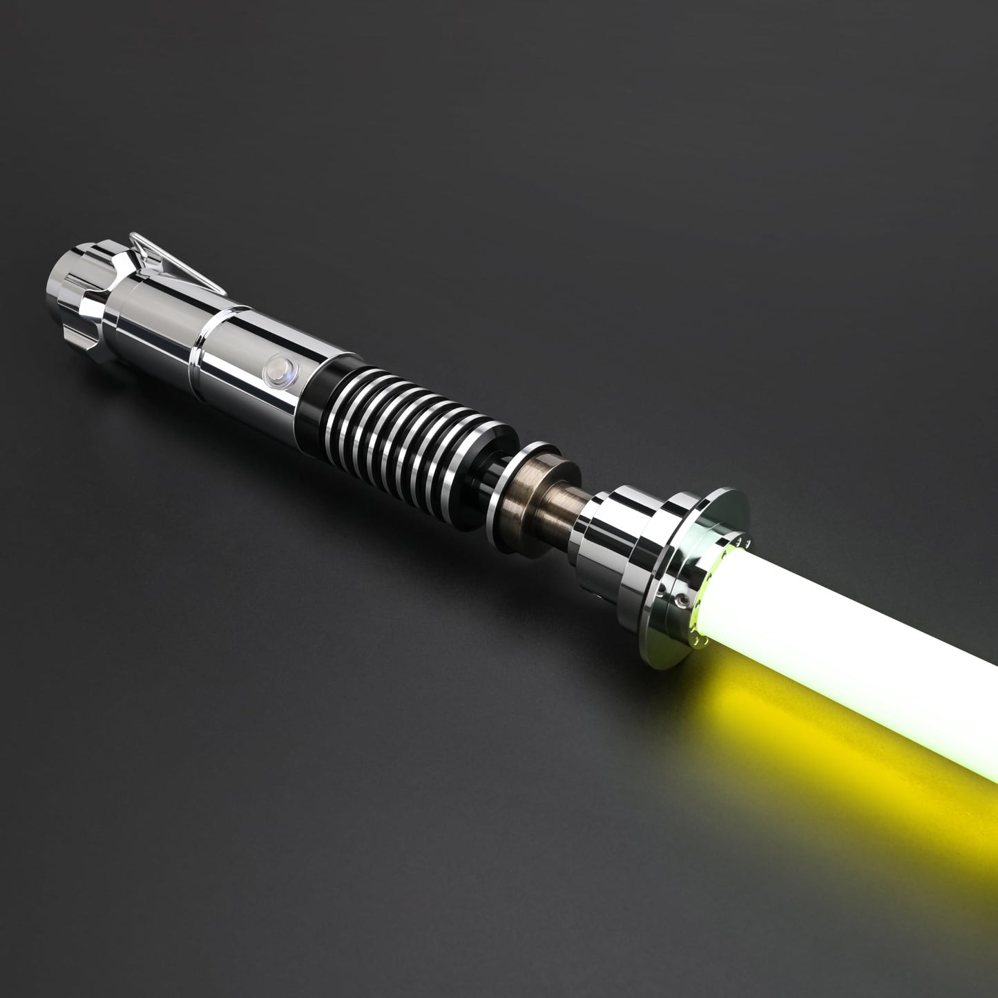 KUVPOT Motion Control Lightsaber for Adults – 12 RGB Colors, 16 Sound Fonts, Premium Metal FX