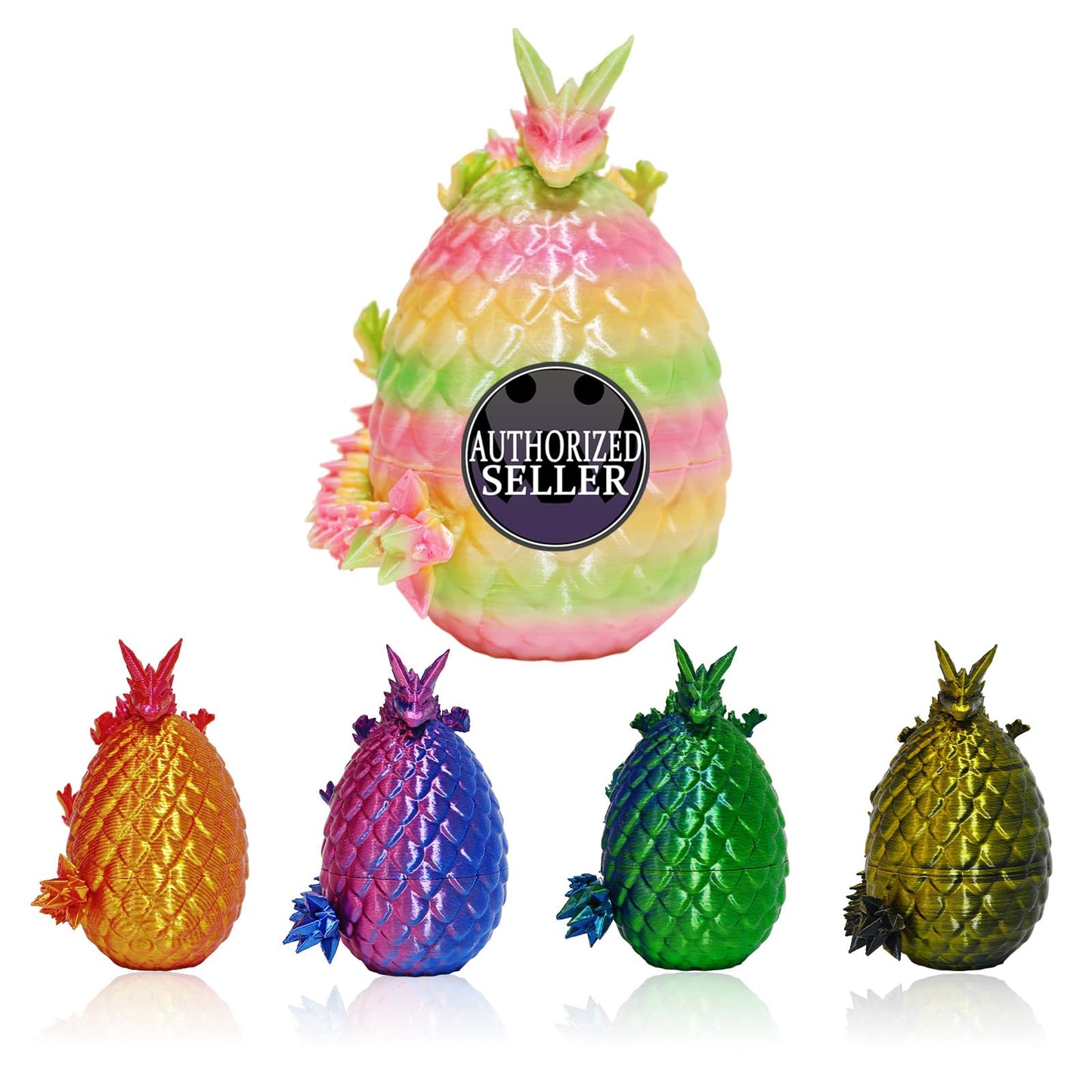 KVERM 12-Pack 3D Dragon Eggs with Dragons Inside | Dragon Egg Fidget Toys, Easter Gifts