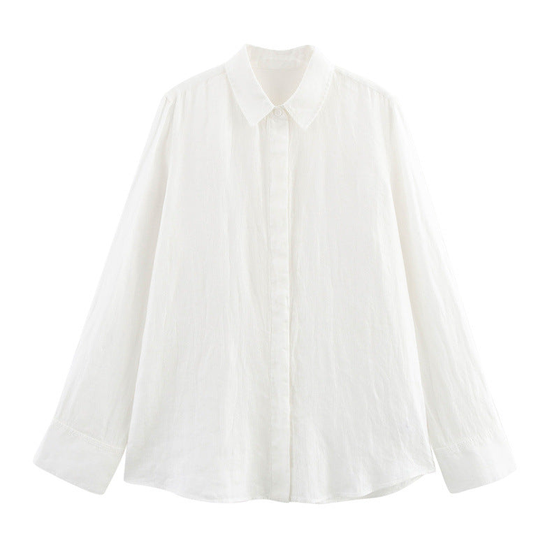 Ladies' Linen Shirt and Wide Leg Pants, Summer Outfit
