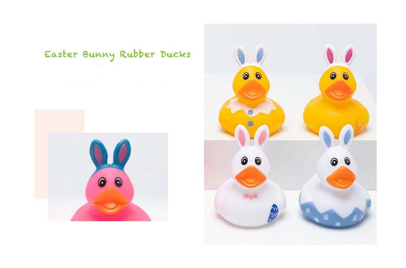 Lanhuiddup 6pcs Rubber Ducks – Easter Favors & Bath Decor for Kids