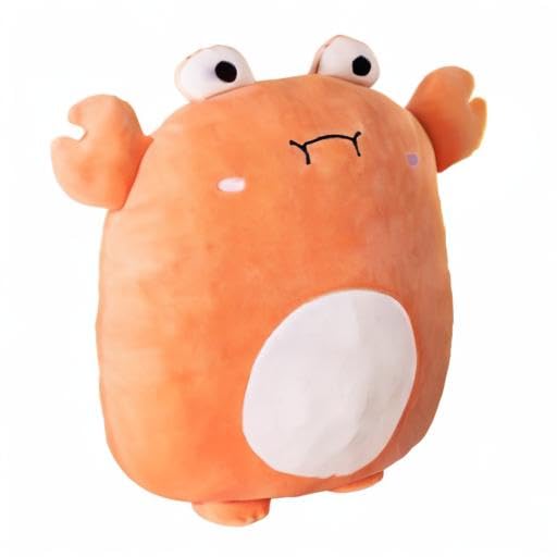 Lannery Crab Plush Pillow 16-Inch – Kawaii Stuffed Toy for Room Decor