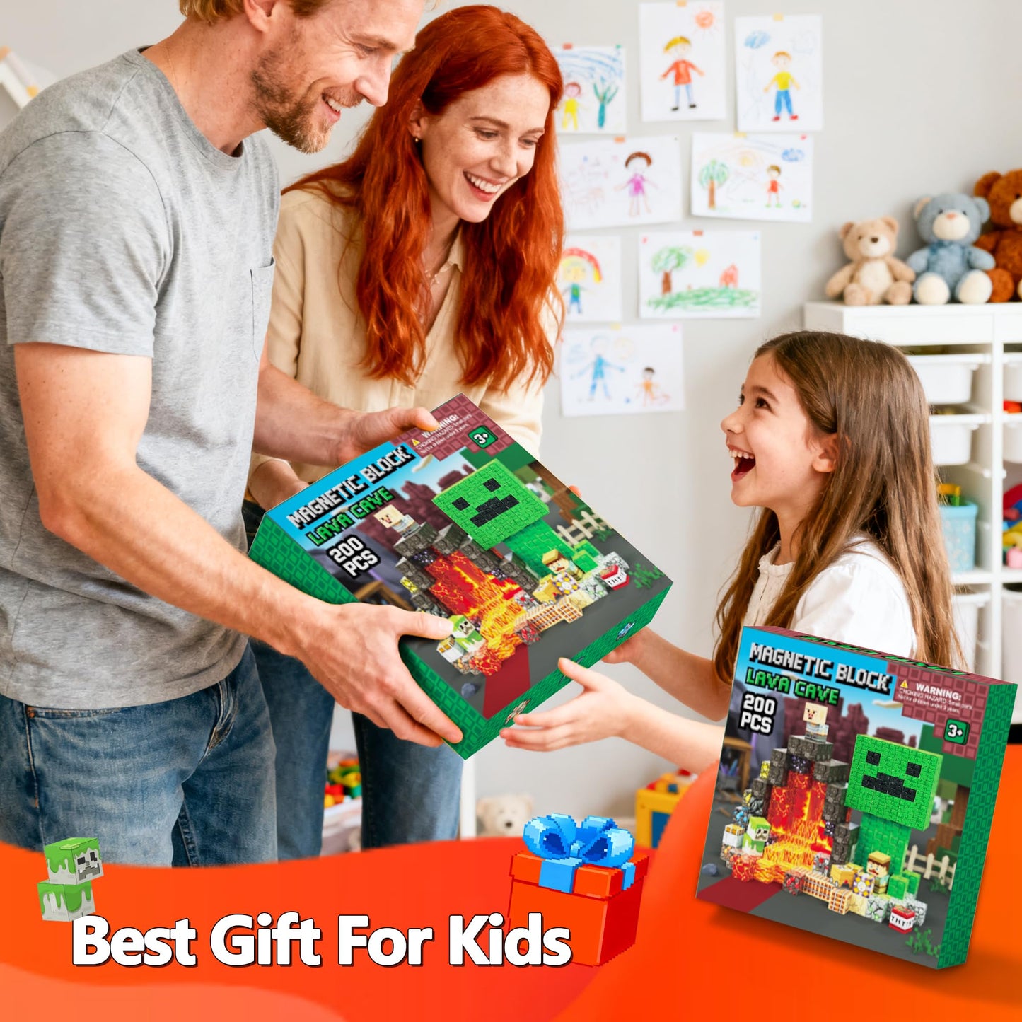 Laoren Magnetic Building Blocks 200PCS — STEM Toys for Kids 4-12