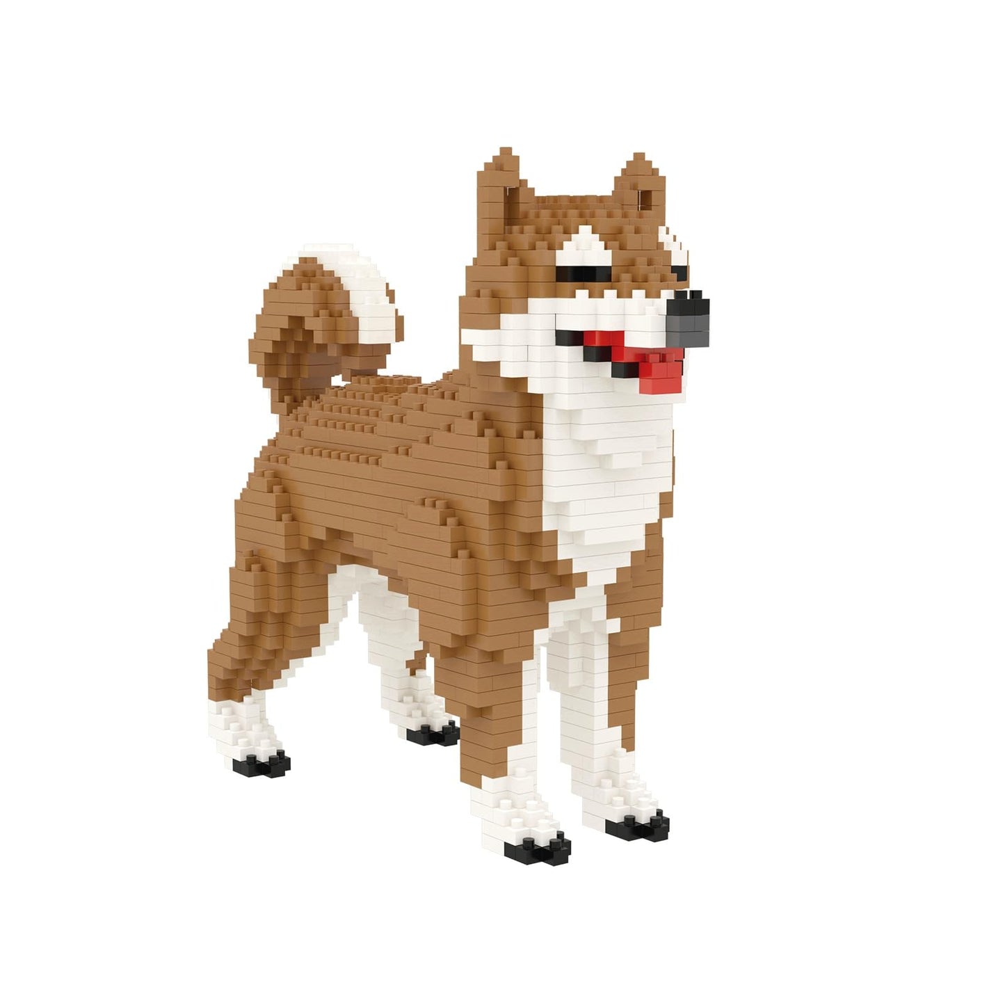 Larcele Micro Dog Building Blocks – 814-Piece Mini Shiba Inu Kit KLJM-02
