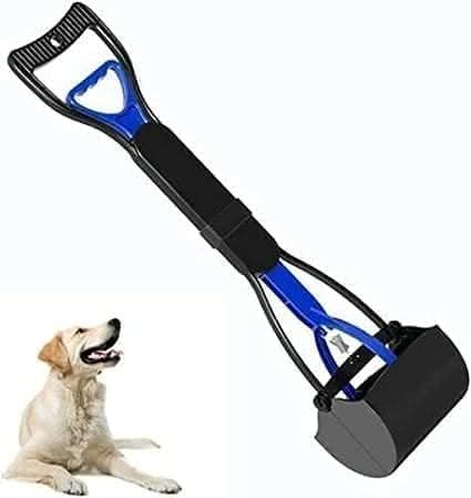 Large Long Handle Pet Waste Scoop One Handed Pooper Scooper