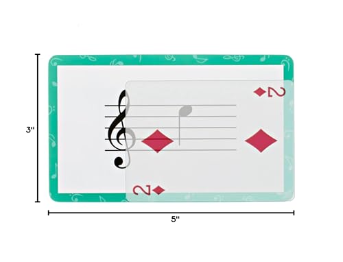Lark & Wolf Learn to Read Music Flash Cards – 56 Large Cards, Wipe-Clean