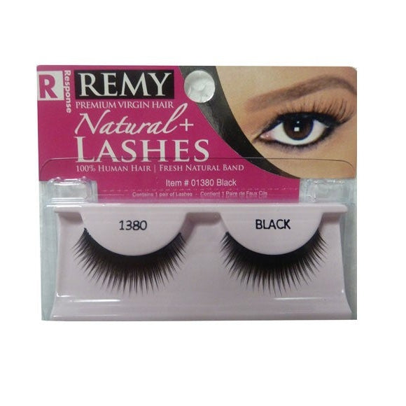 Response Remy Natural Plus Lashes 1380: Natural Volume & Length for Enhanced Eye Makeup
