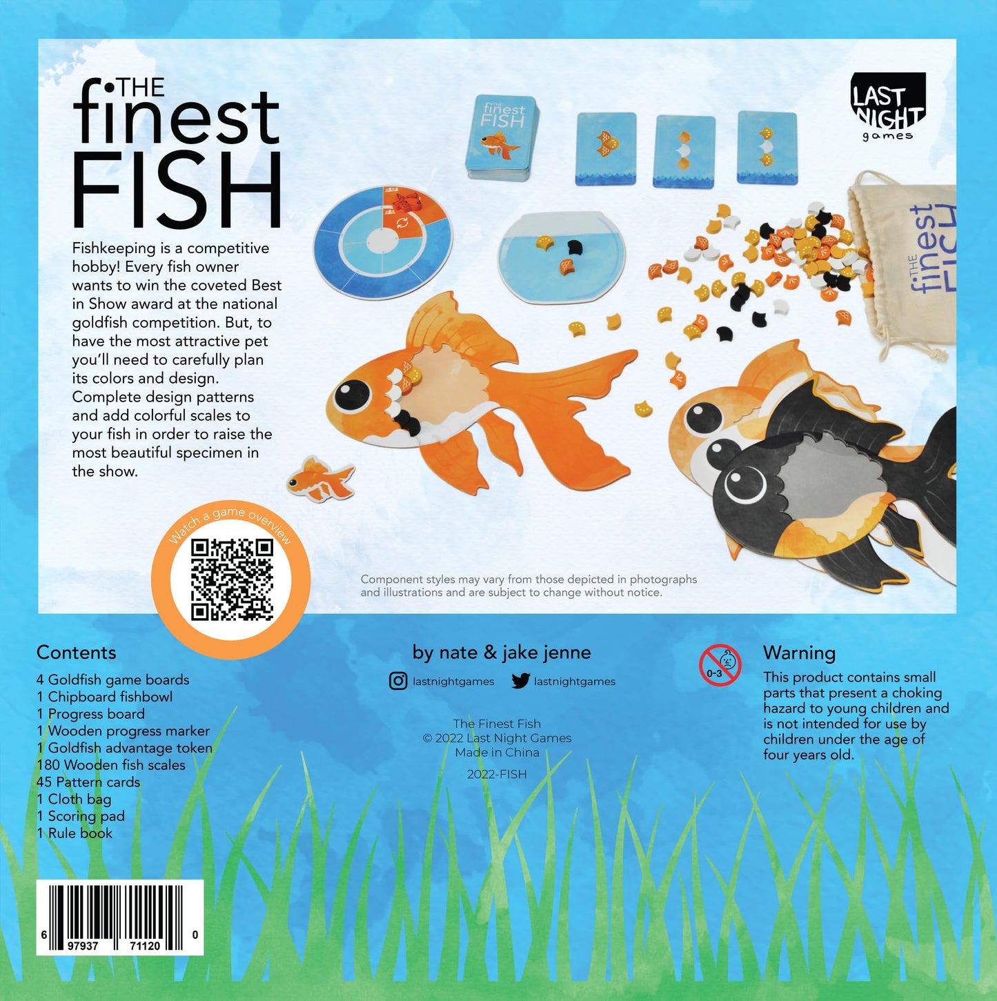 Last Night Games The Finest Fish - Mensa-Recommended Strategy Board Game