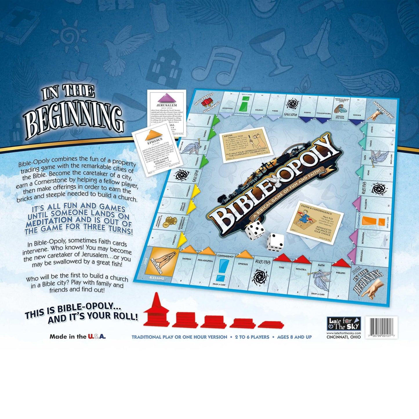 Late for the Sky Bibleopoly – Cooperative Christian Board Game for 2–6 Players (Ages 8+)