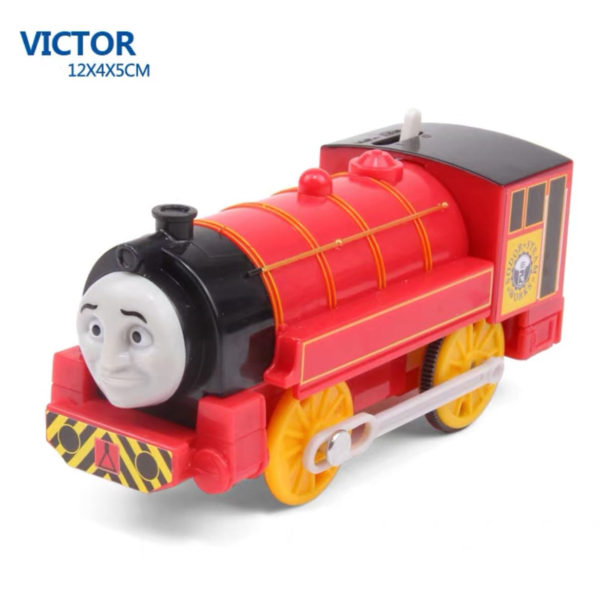 LATUROP Th-omas and Friends Train Set – Battery-Powered Engine with Connectable Cars
