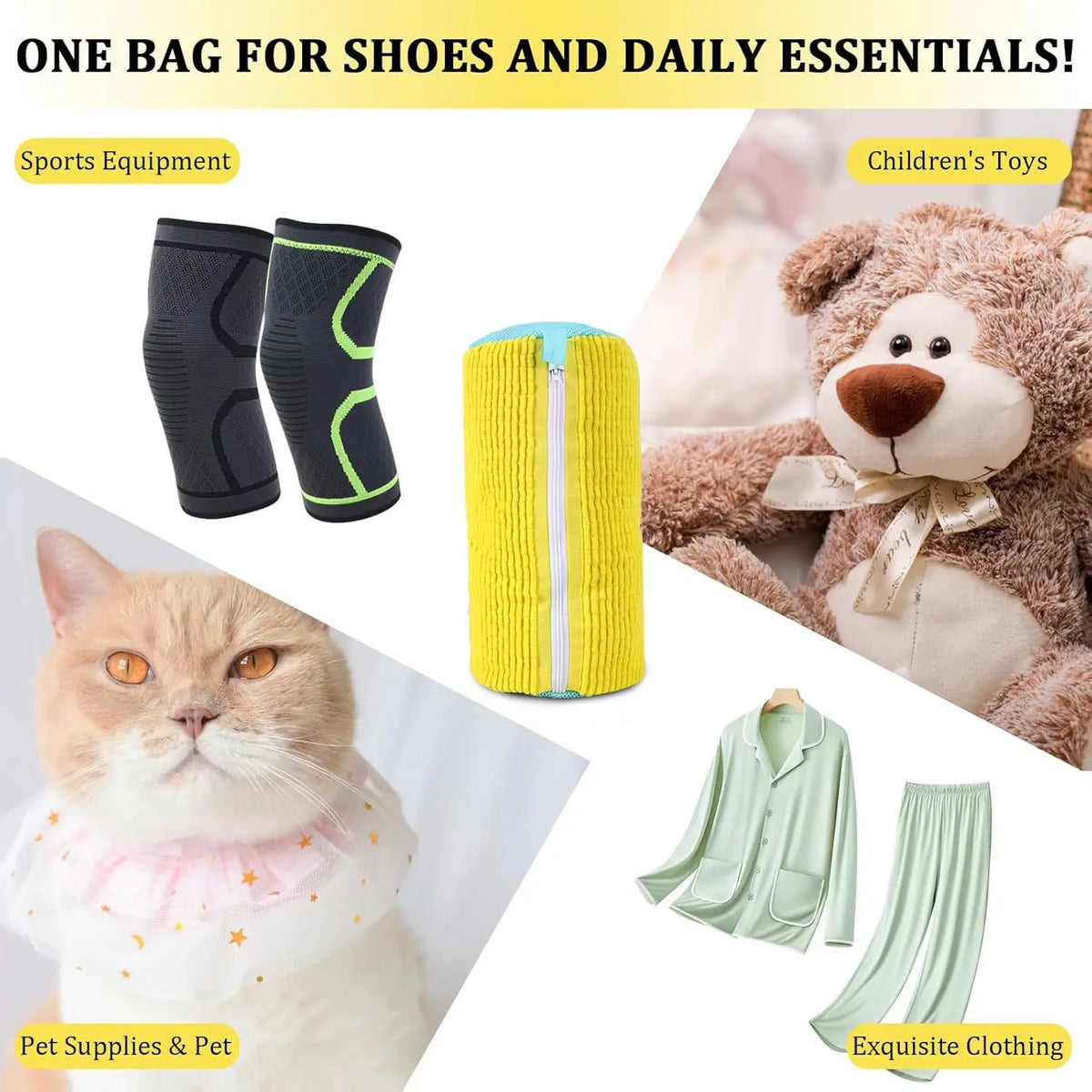 Laundry Shoe Washing Bag – Padded Net Protector for Machine Wash