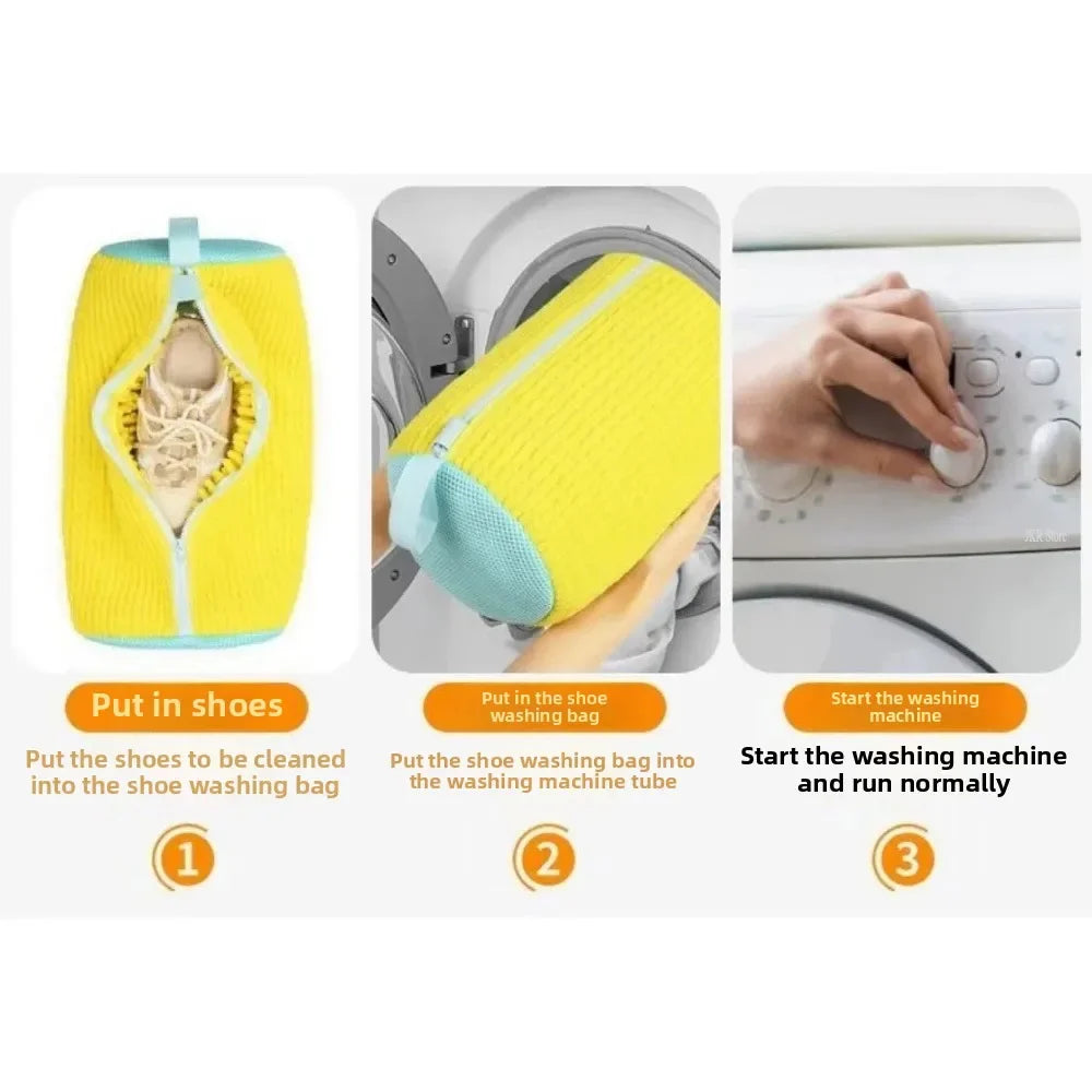Laundry Shoe Washing Bag – Padded Net Protector for Machine Wash