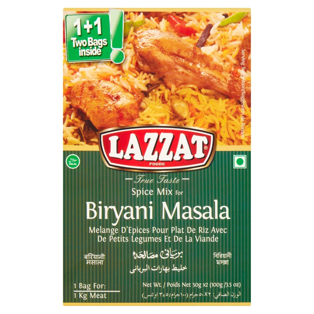 Lazzat Biryani Masala 100g (Case of 6)