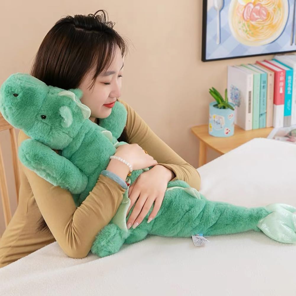 Leahaoe Weighted Dragon Plush 27.5-Inch — Soft, Durable, Calming Cuddle Toy