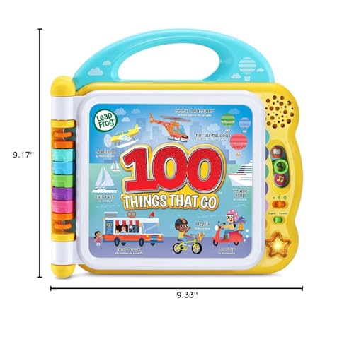LeapFrog 100 Things That Go — Bilingual Interactive Book for Toddlers