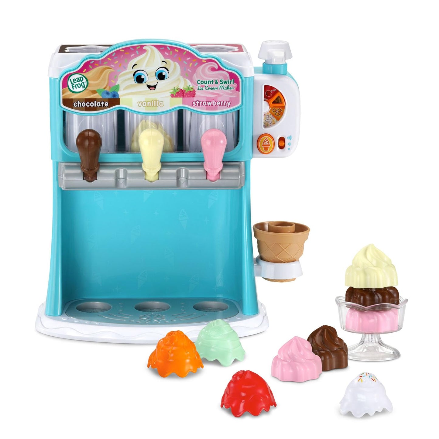 LeapFrog Count and Swirl Ice Cream Maker Playset – Counting Fun for Kids 2+