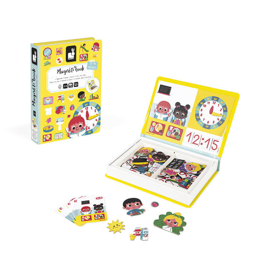 Janod Learn to Tell the Time Magneti' Book