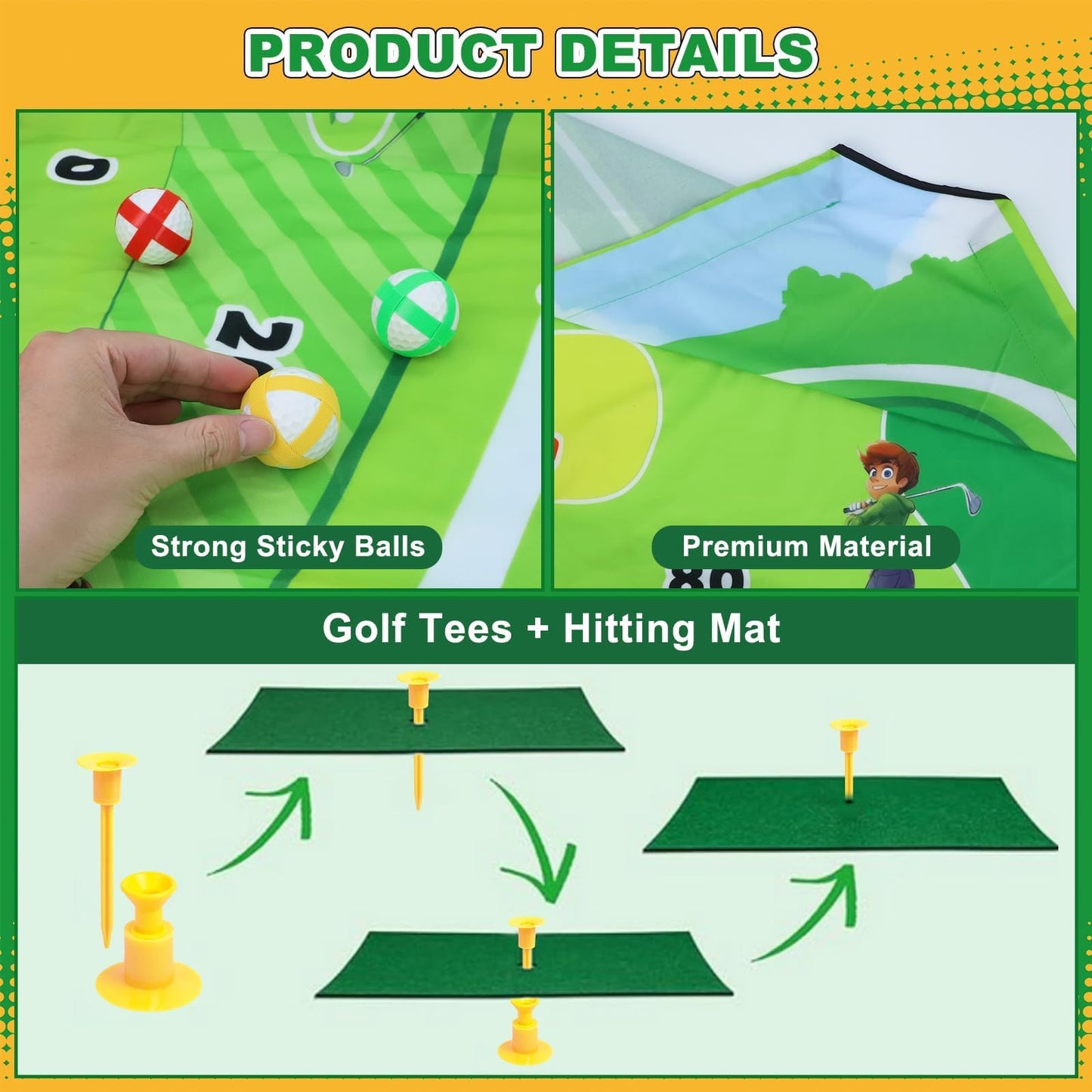 Learn2M Golf Game Set for Kids & Teens – Outdoor Backyard Golf, Darts, Bean Bags & More