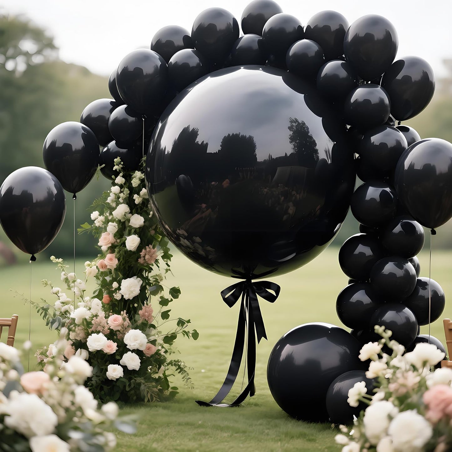 LEEZZIZZ 36 Inch Giant Balloons – 9 Jumbo Latex Balloons Bulk for Parties and Events