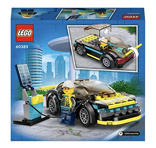 LEGO City Electric Sports Car 60383 – Build & Race Toy for Kids Aged 5+