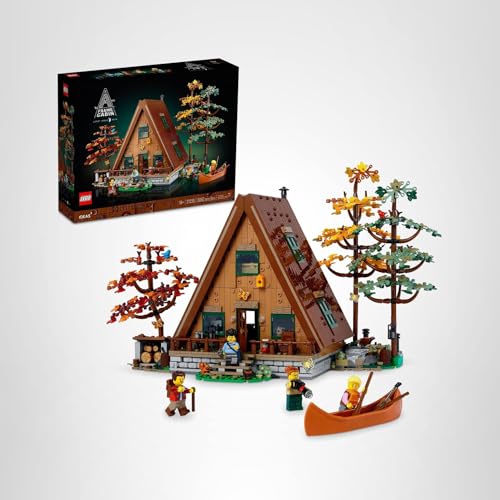 LEGO Ideas A-Frame Cabin 21338 – Detailed Miniature House Kit for Adults